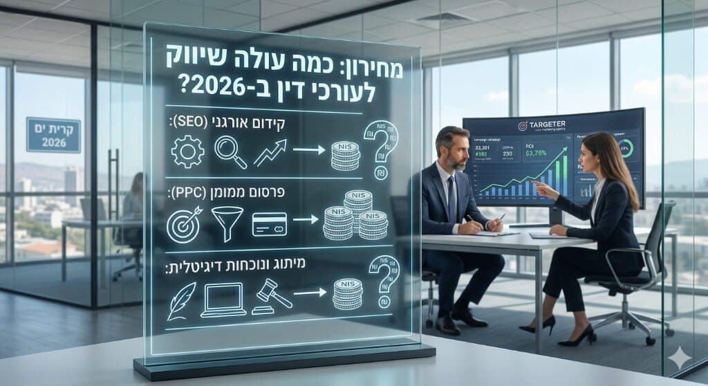 מחירון: כמה עולה שיווק לעורכי דין ב-2026?